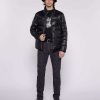 Archives John Richmond John Richmond | Jr Logo Down Jacket Ton Sur Ton Black