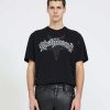 Men John Richmond T-Shirts | T-Shirt With Star Logo Black