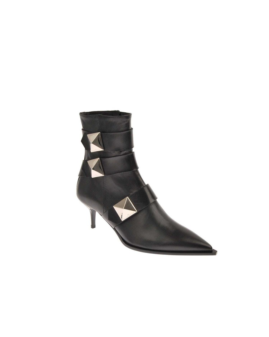 Women John Richmond Footwear | Ankle Boot With Stiletto Heel Black