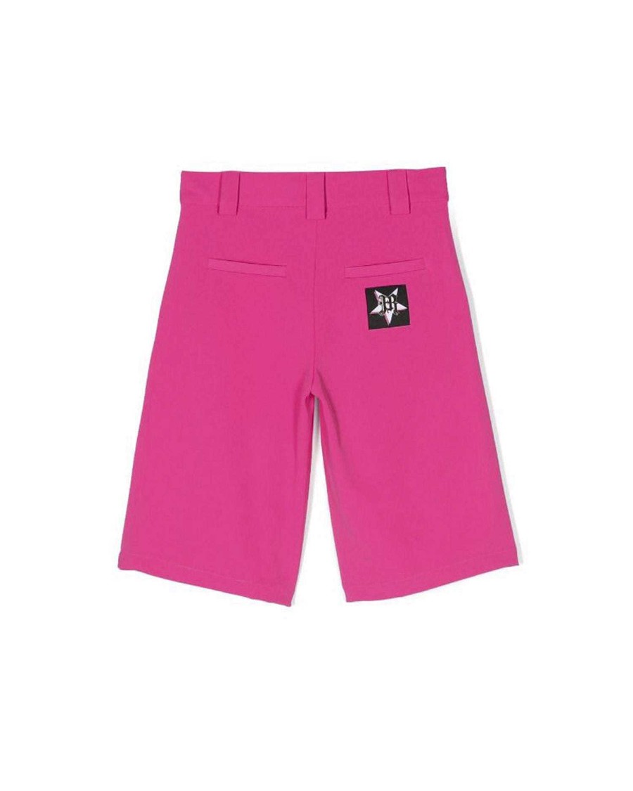 Archives John Richmond Girl (3 - 16 Years) | Bermuda Shorts With Golden Buttons Rose