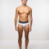 Underwear John Richmond | Low Waist Briefs In Combed Cotton White