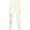 Men John Richmond Trousers | Jogging Pants With Print And Rips Ivory