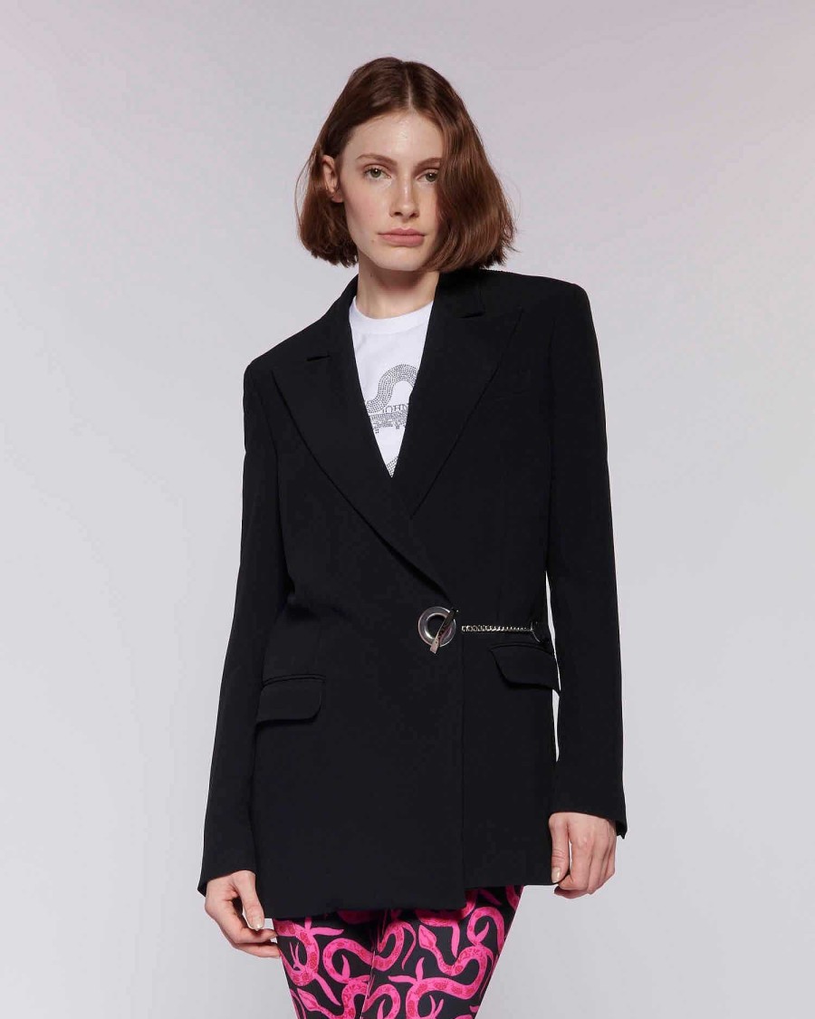 Archives John Richmond John Richmond | Blazer With Chain Logo Black