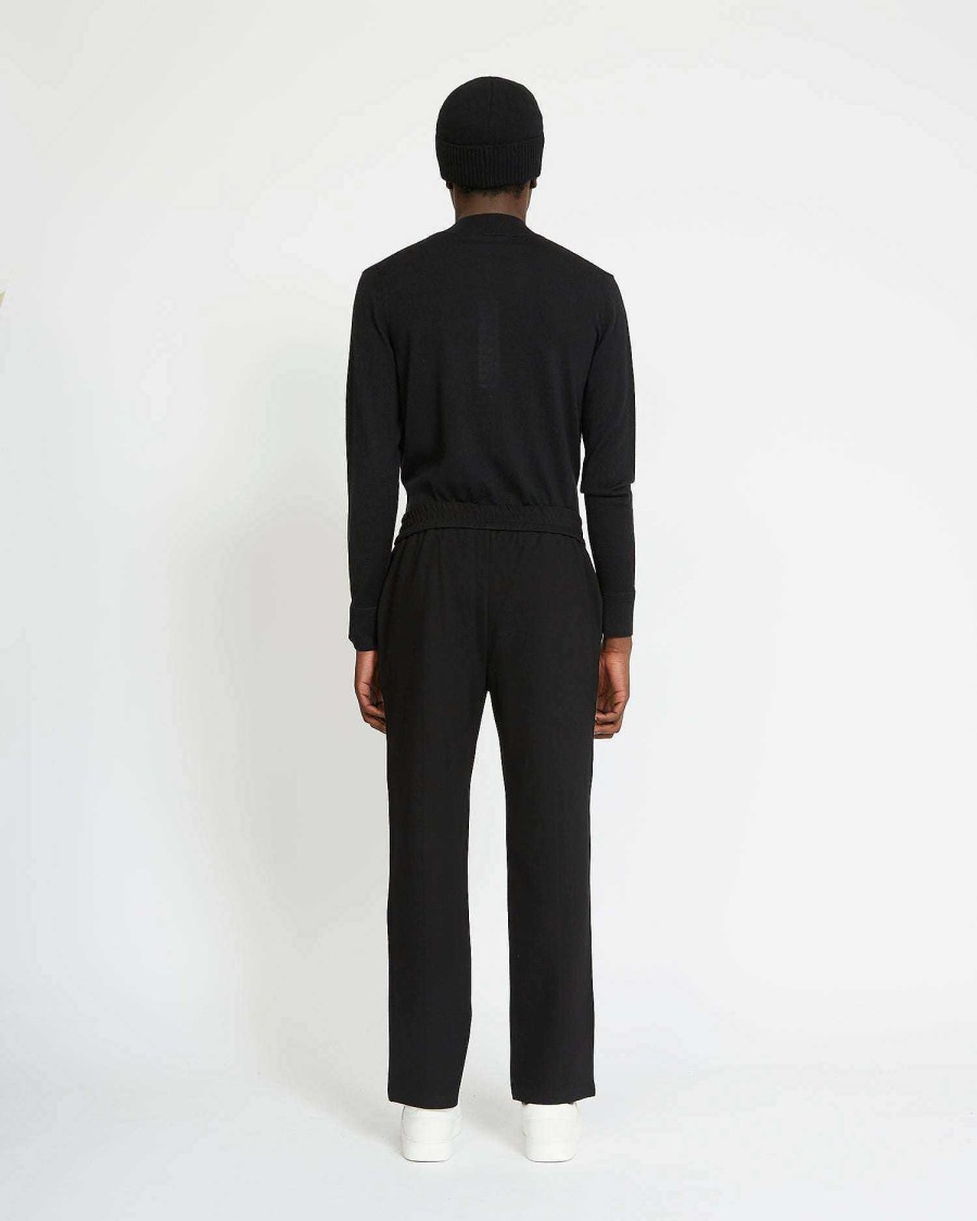 Men John Richmond Trousers And Jeans | Trousers With Contrasting Logo On The Front Black