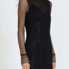 Women John Richmond Clothes | Sleeveless Dress With Dappled Print Black