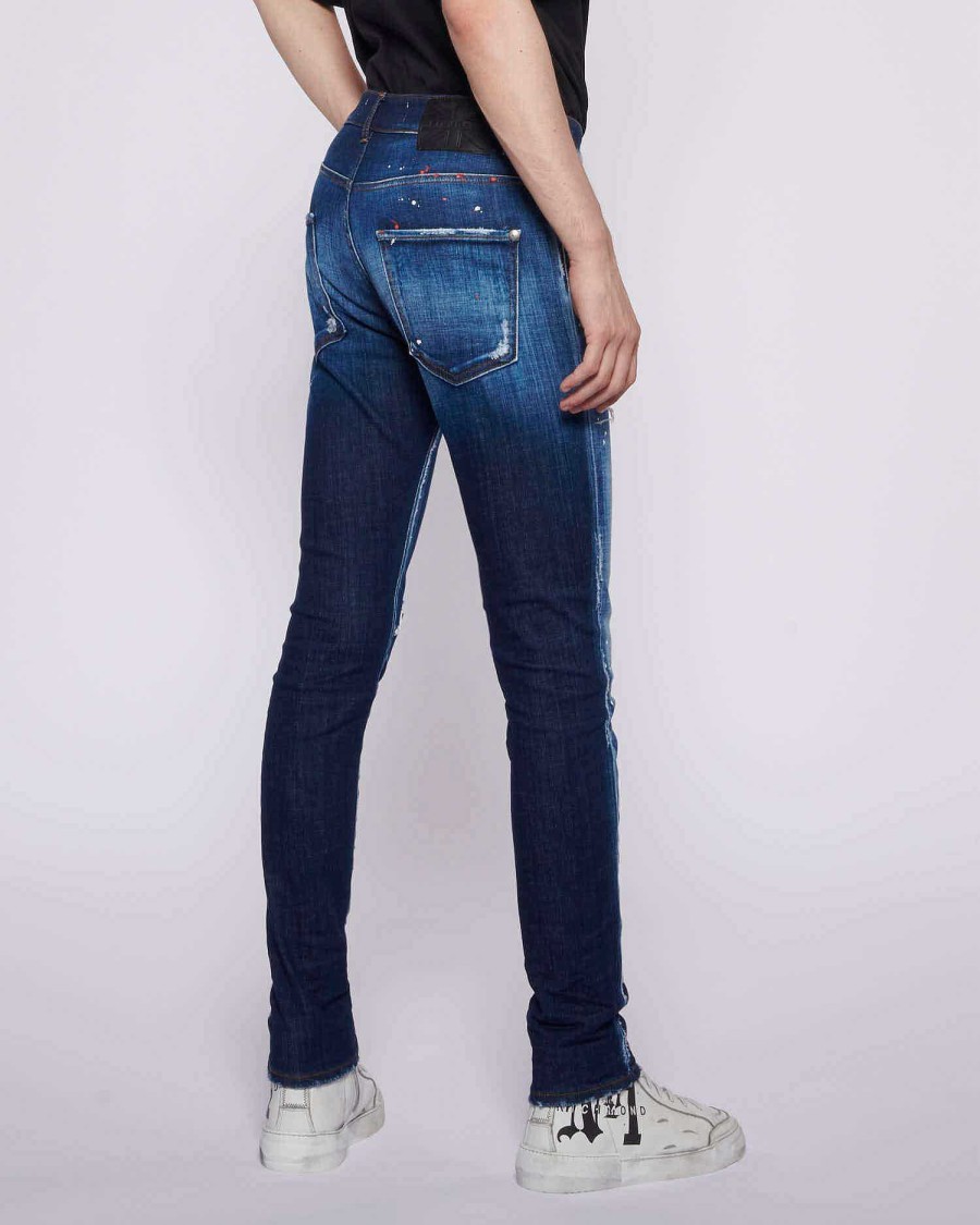 Archives John Richmond John Richmond | Jeans With Rips Dark Blue Denim