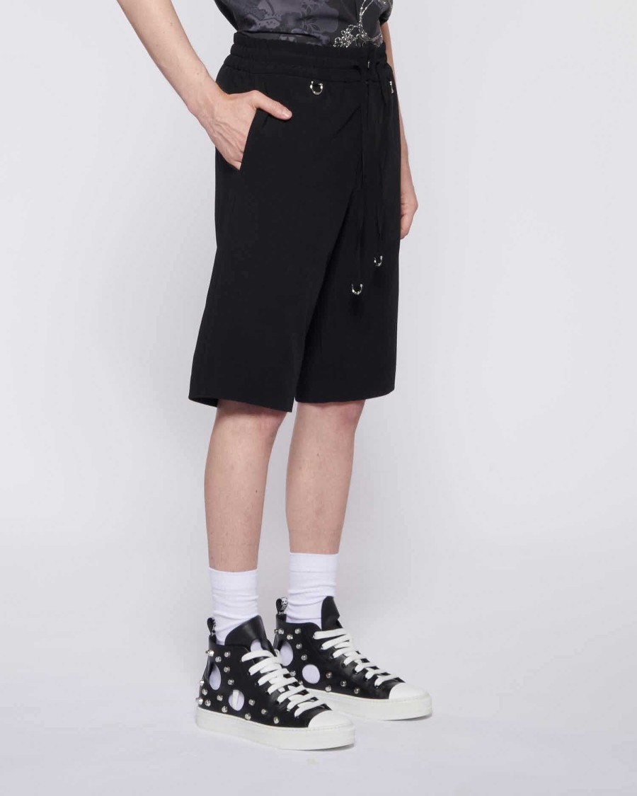 Archives John Richmond John Richmond | Bermuda Shorts With Elastic Waist Black