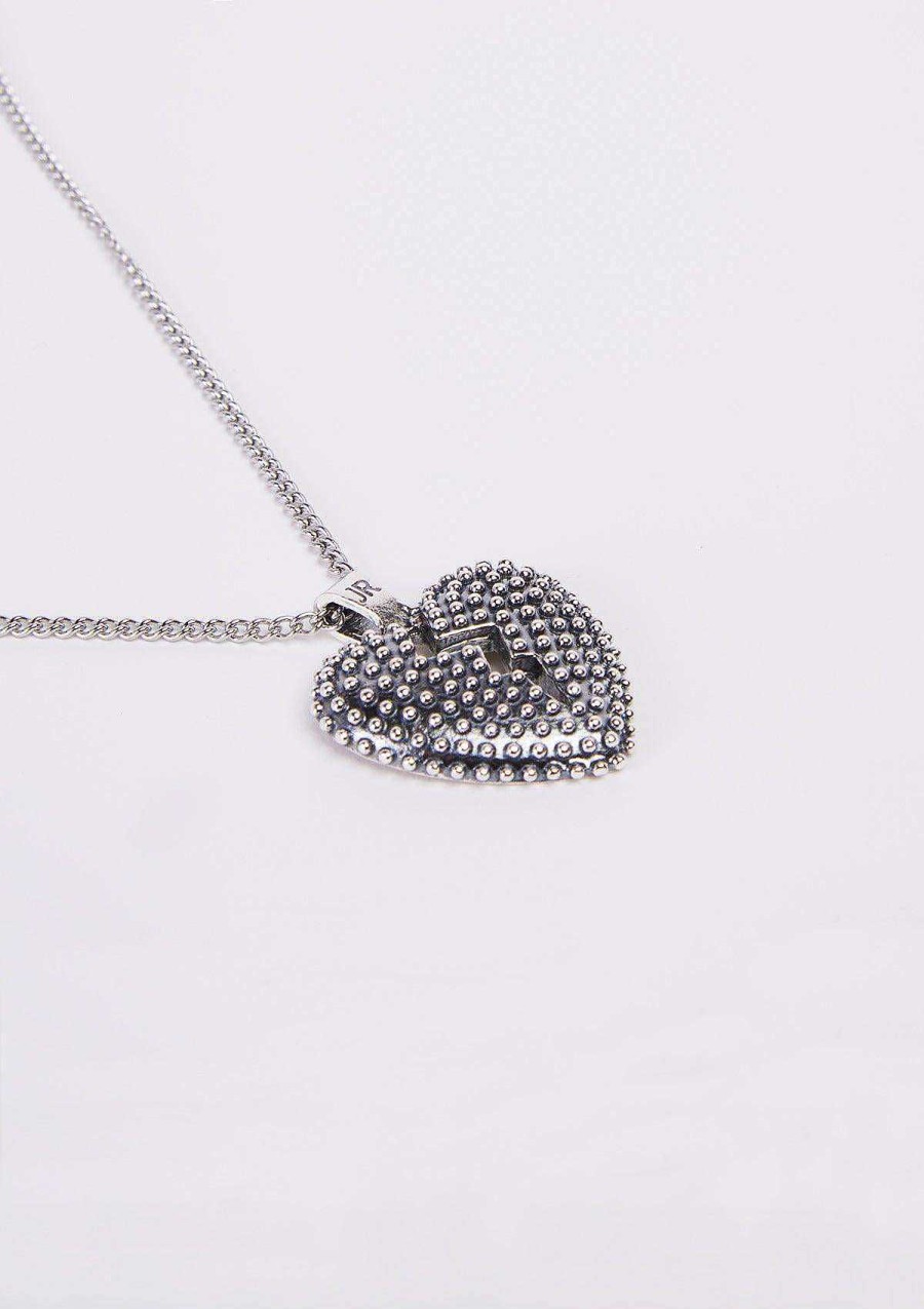 Accessories & Parfums John Richmond | Wide Necklace With Heart Silver