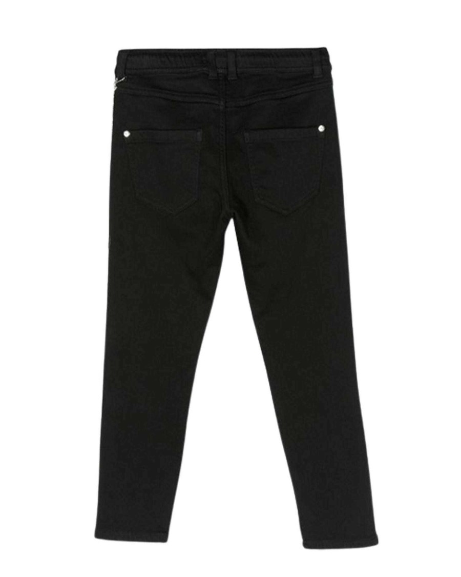 Kidswear John Richmond | Trousers With Removable Chain Black