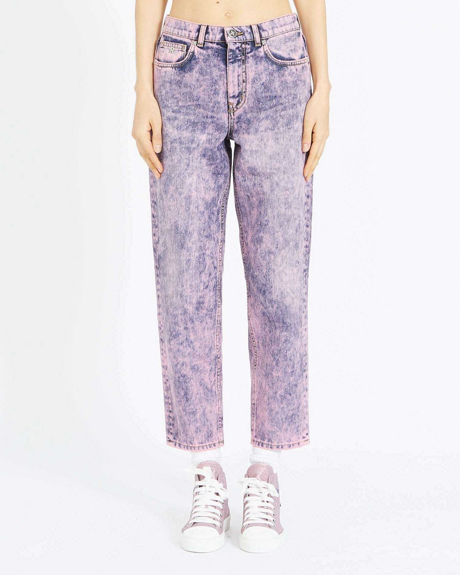 Women John Richmond Jeans | Jeans Mom Fit Basic Rose