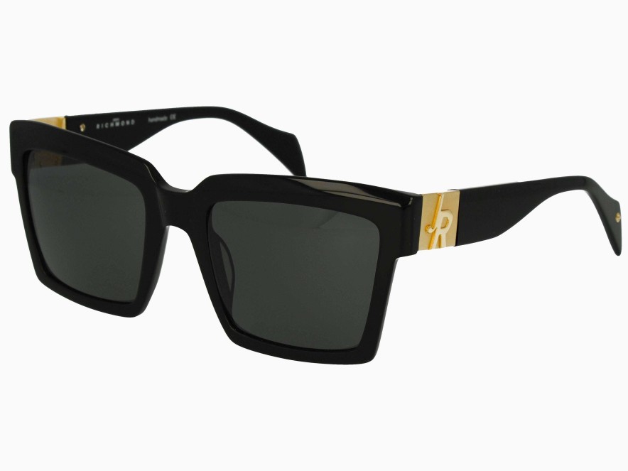 Accessories & Parfums John Richmond | Squared Sunglasses With Detail Black