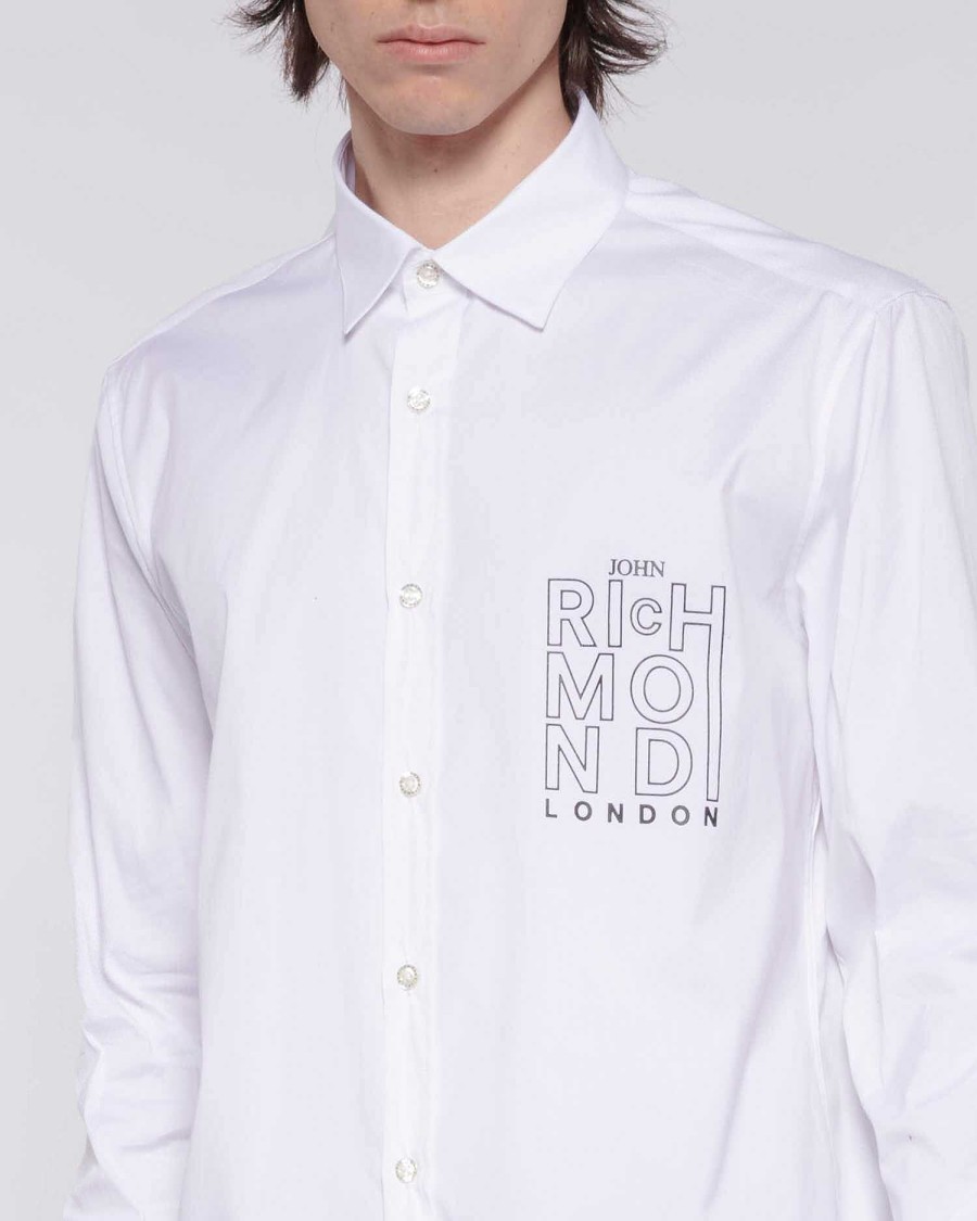 Archives John Richmond John Richmond | Shirt With Logo White