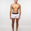 Underwear John Richmond | Low Waist Boxer Shorts In Combed Cotton White