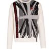 Archives John Richmond John Richmond | Sweatshirt With Contrast Print And Band On The Front White