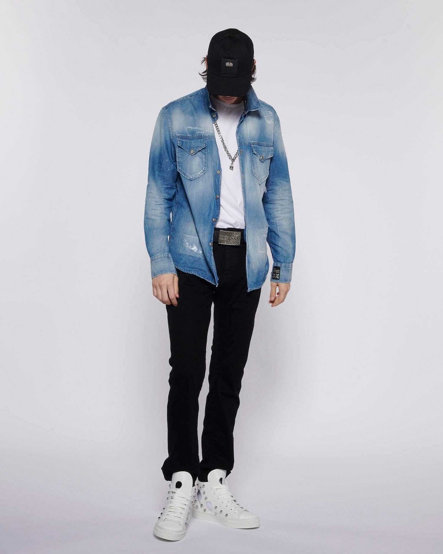 Archives John Richmond John Richmond | Denim Shirt Blue