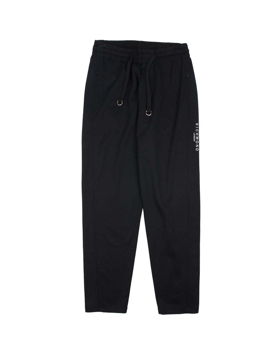 Men John Richmond Trousers | Jogging Pants With Logo On The Front Black