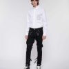 Archives John Richmond John Richmond | Slim Jeans With Hook And Straps Black