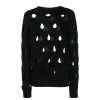 Men John Richmond Knitwear | Perforates Mesh Black