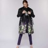 Archives John Richmond John Richmond | Leather Effect Trench Coat With Pattern Black