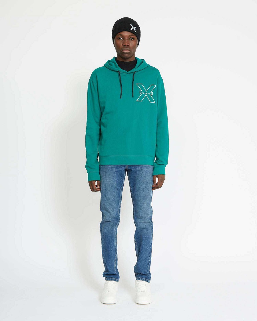 Men John Richmond Sweatshirts | Sweatshirt With Hood And Logo Green