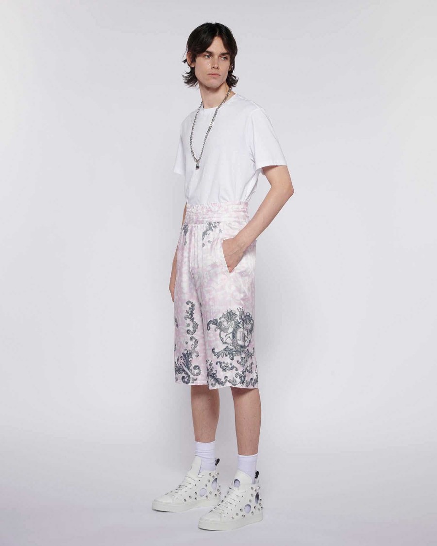 Archives John Richmond John Richmond | Printed Bermuda Shorts Pink/Grey Pattern