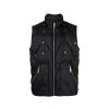 Men John Richmond Outerwear | Gilet Imbottito Con Decorazione Black