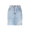 Women John Richmond Skirts | Miniskirt With Fringed Hem Light Blue