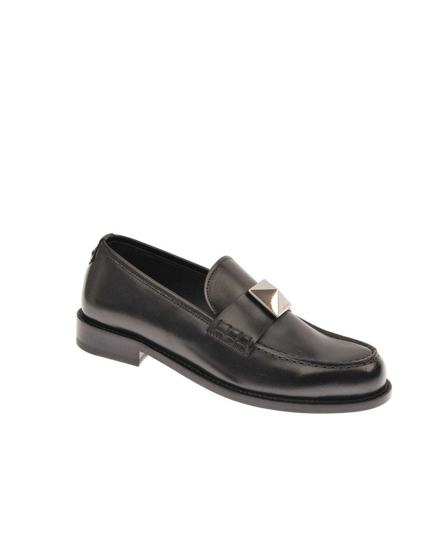 Accessories & Parfums John Richmond | Women'S Moccasin With Detail Black