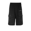 Archives John Richmond John Richmond | Bermuda Shorts With Contrasting Logo And Pockets With Leg Straps Black