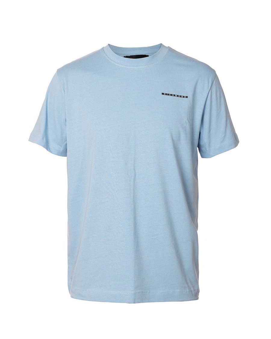 Underwear John Richmond | Regular T-Shirt With Contrasting Logo Sky Blue