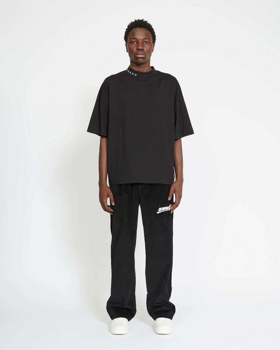 Men John Richmond T-Shirts | T-Shirt Over With Logo On The Collar Black