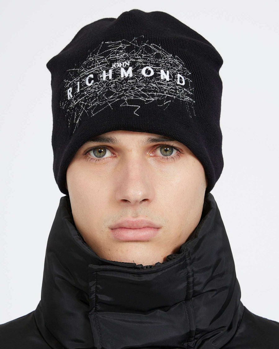 Accessories & Parfums John Richmond | Winter Cap With Logo Black