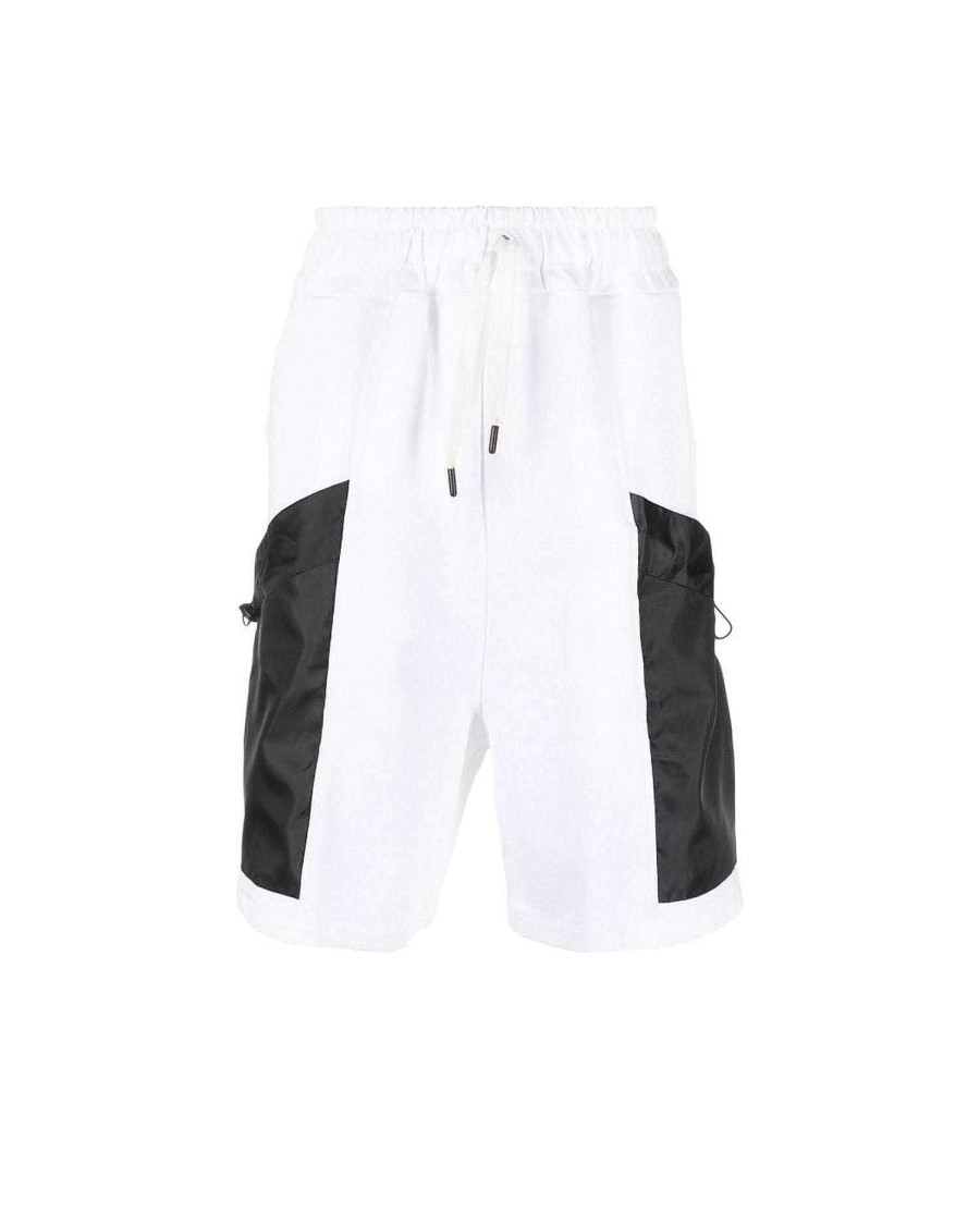 Archives John Richmond John Richmond | Bermuda Shorts With Logo And Contrasting Front Pockets White