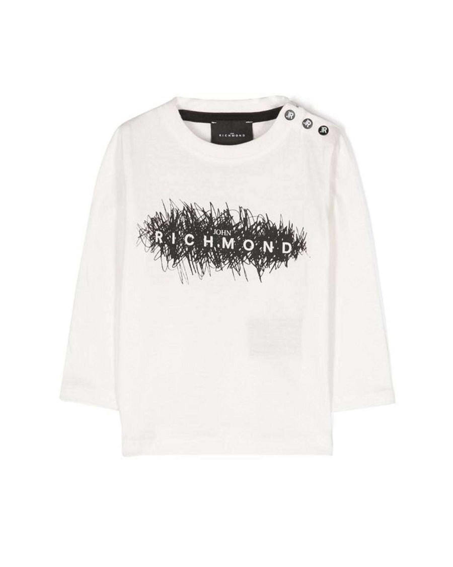 Kidswear John Richmond | T-Shirt With Front Print White