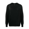 Men John Richmond Knitwear | Knit With Contrasting Edges Black