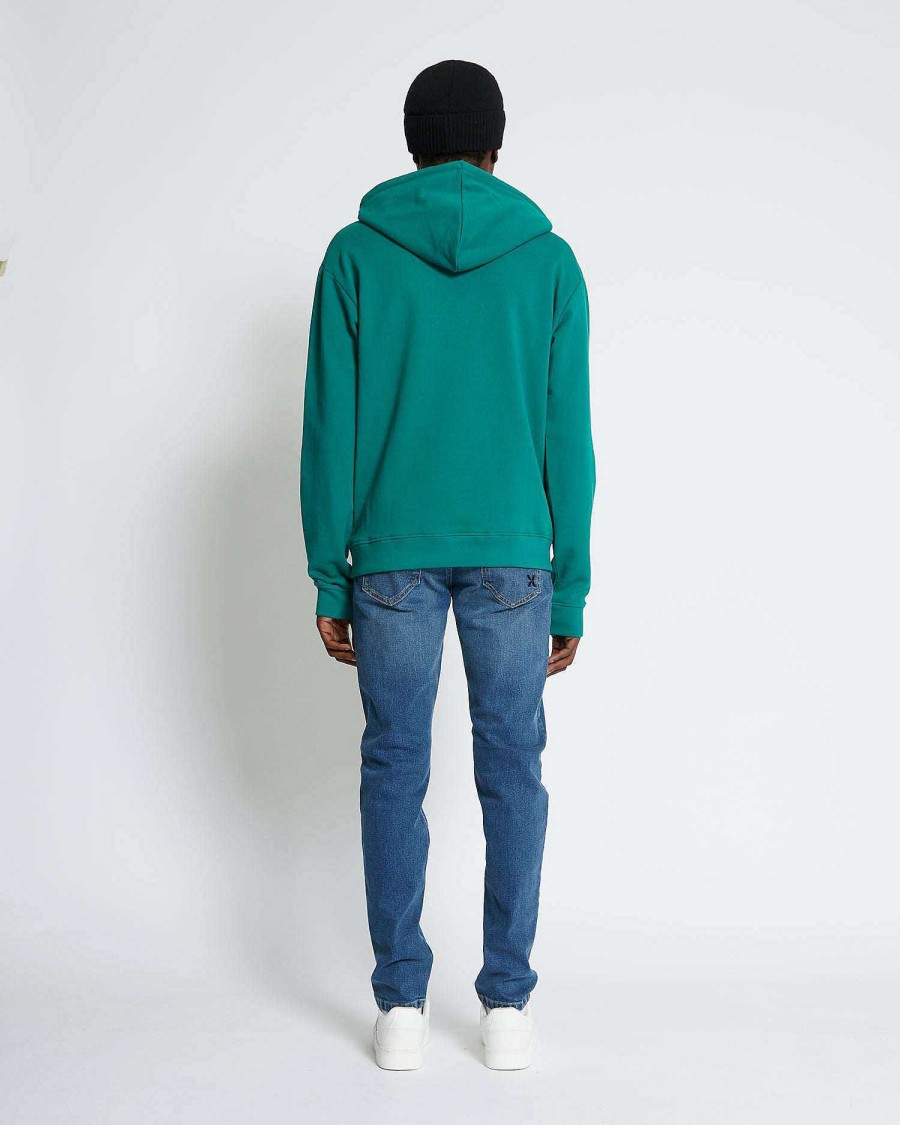 Men John Richmond Sweatshirts | Sweatshirt With Hood And Logo Green