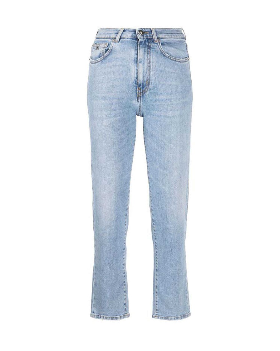 Women John Richmond Jeans | Slim Jeans With Print On The Back Light Blue